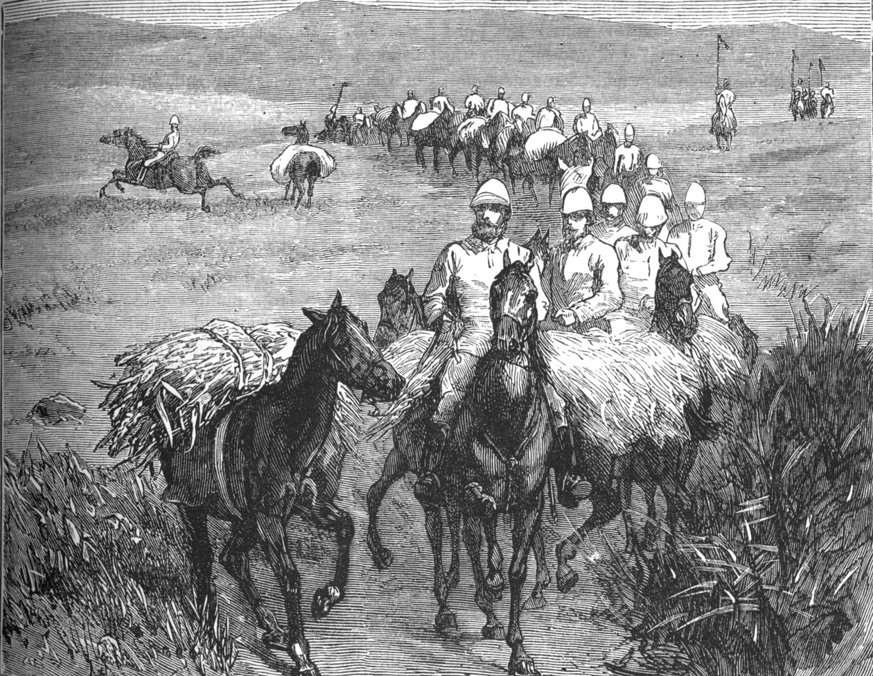 Ułani powracający z wyprawy, ok. 1880 r. autorstwa Unbekannt