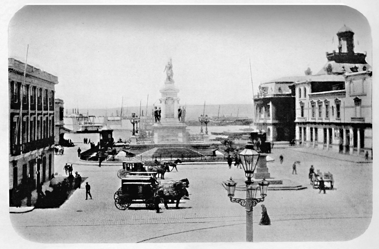 Lądowisko w Valparaiso, 1911 autorstwa Unbekannt