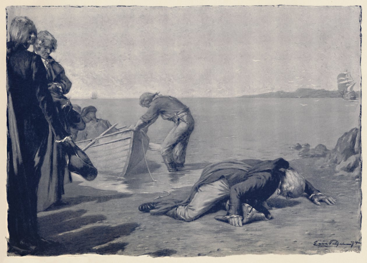 Lądowanie Paoli na ziemi korsykańskiej, koniec XVIII wieku, 1896 r. autorstwa Unbekannt