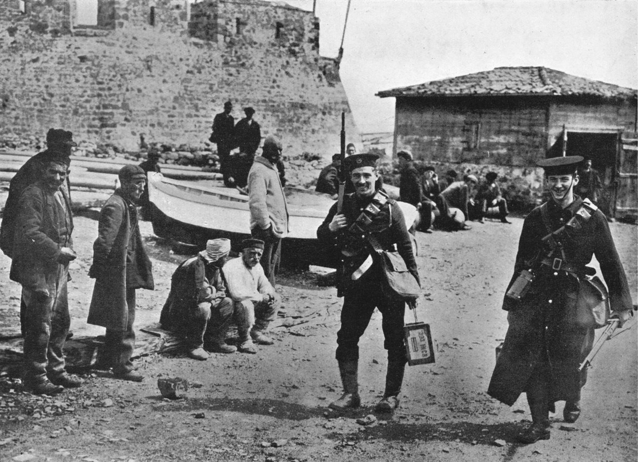 Lądownik piechoty morskiej w początkowej fazie operacji przeciwko Dardanelom, 1915 r autorstwa Unbekannt