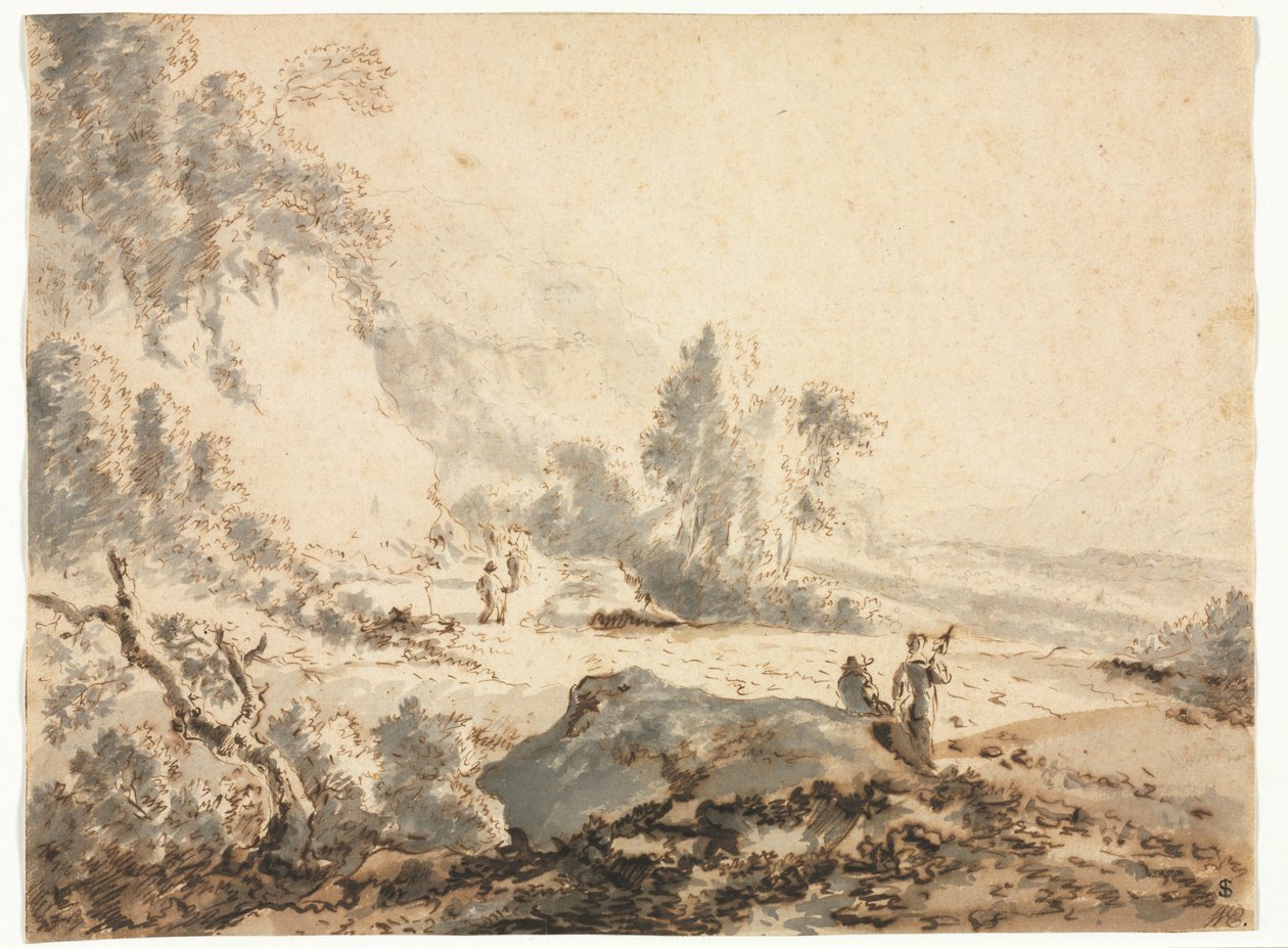 Krajobraz, XVIII wiek. autorstwa Unbekannt