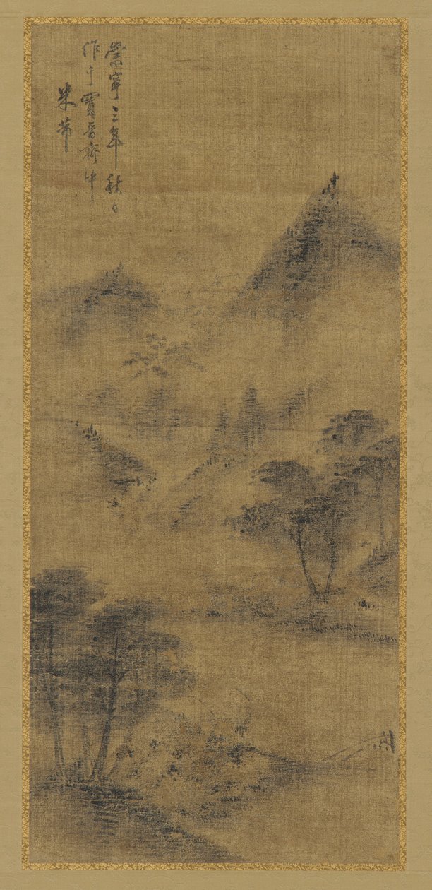 Krajobraz: szczyty górskie i potok, dynastia Ming, 1368-1644. autorstwa Unbekannt