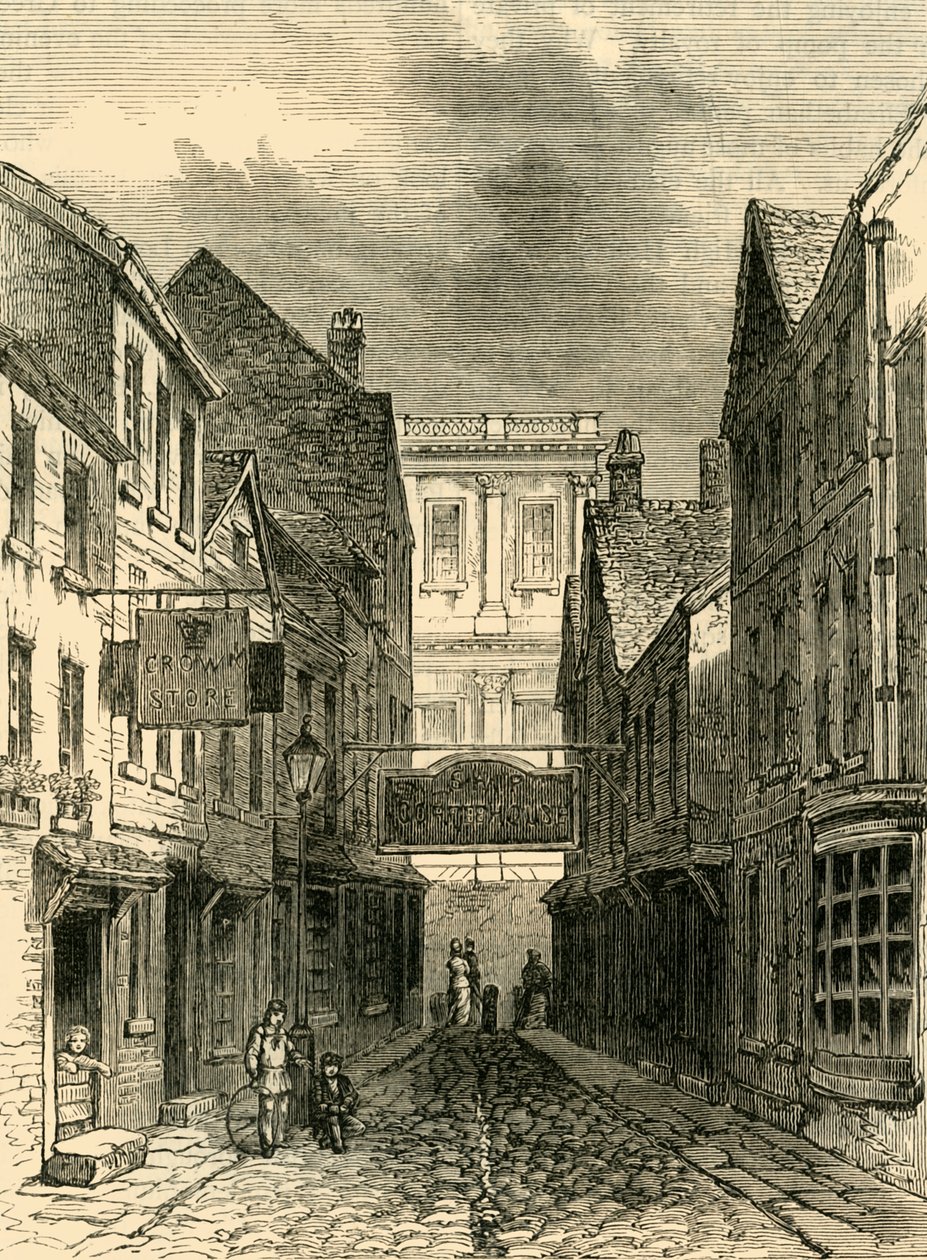 Lane Leading Into Ship Street, Greenwich 1830, c1878. autorstwa Unbekannt