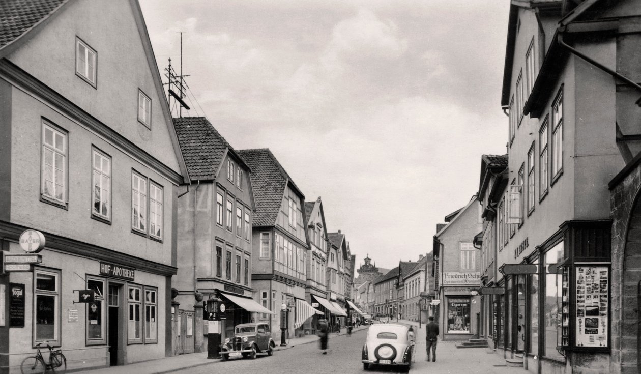 Langestrasse, Buckeburg, Niemcy, ok. 1930 autorstwa Unbekannt