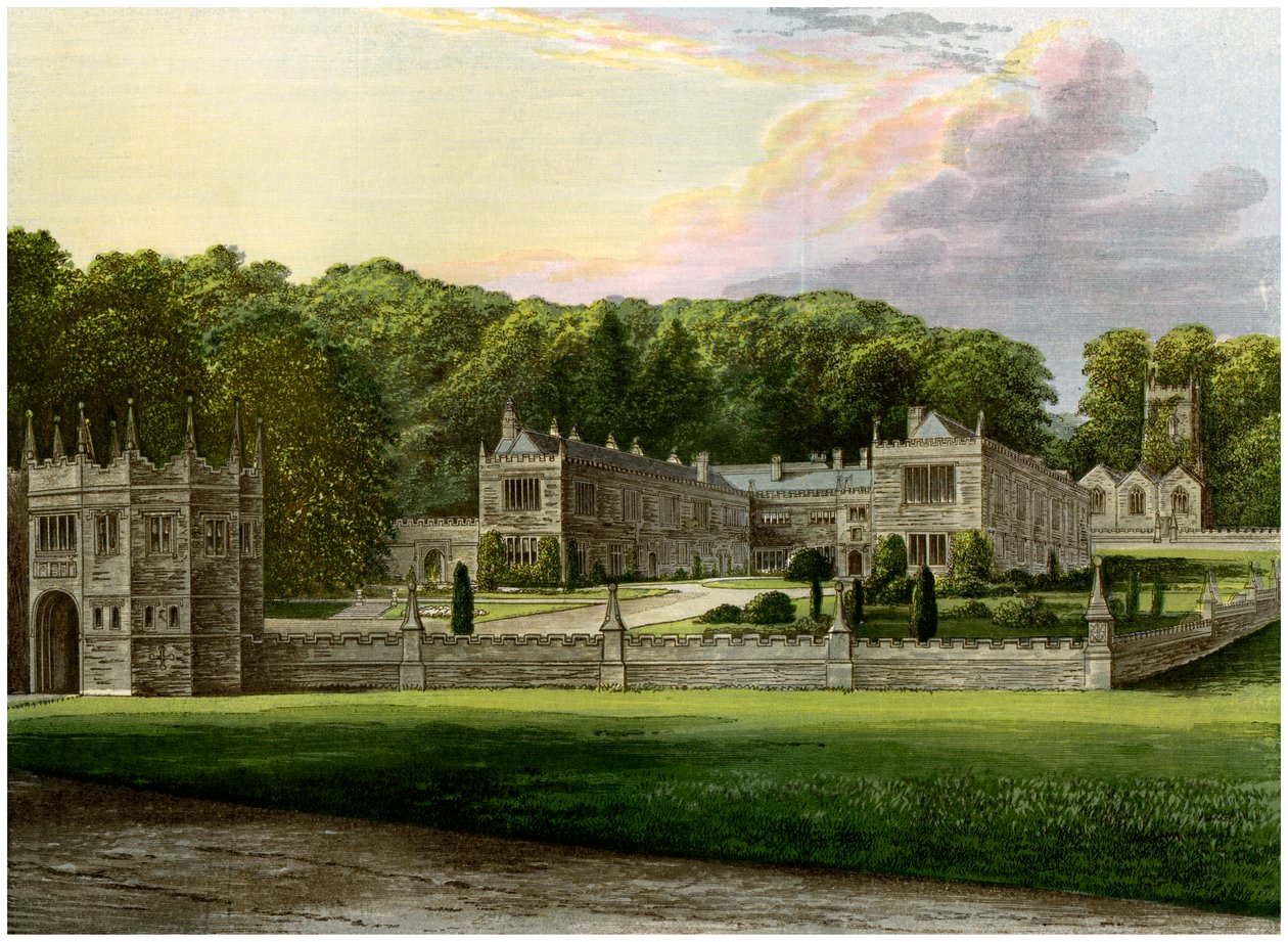 Lanhydrock, Kornwalia, dom Lorda Robartesa, ok. 1880 r. autorstwa Unbekannt