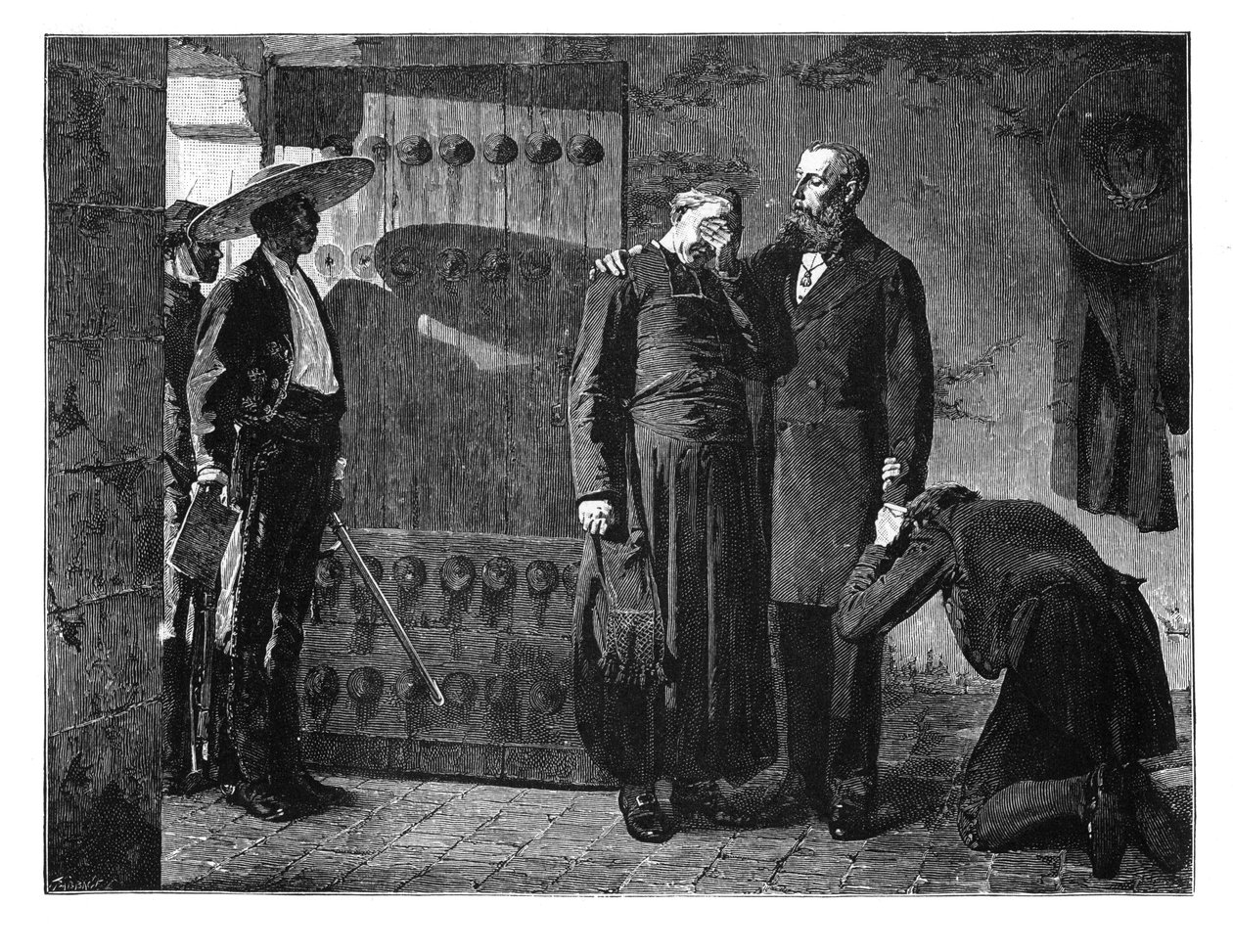 Ostatnie chwile cesarza Maksymiliana, 1867, koniec XIX wieku autorstwa Unbekannt