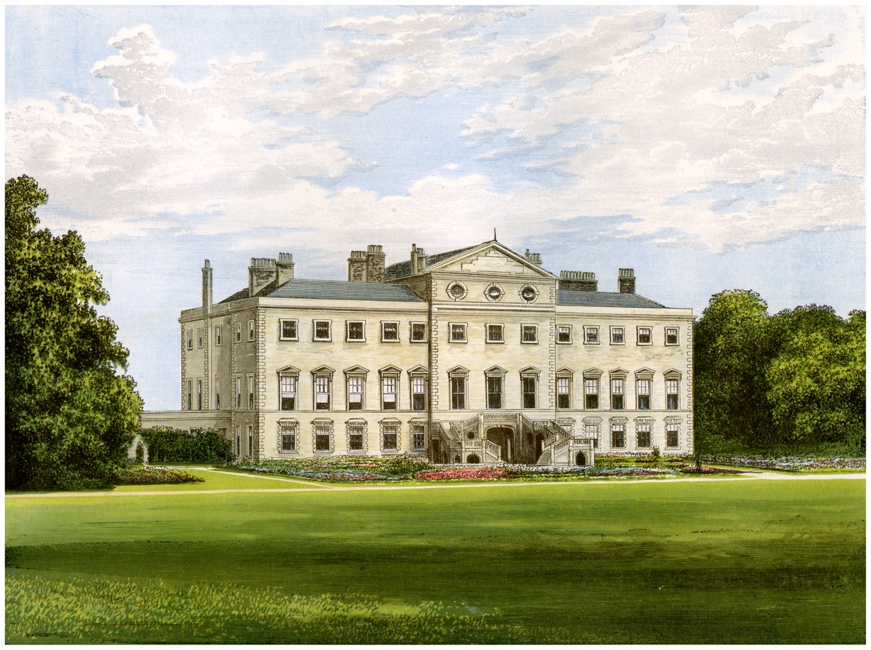 Lathom House, Lancashire, dom Lorda Skelmersdale, ok. 1880 autorstwa Unbekannt
