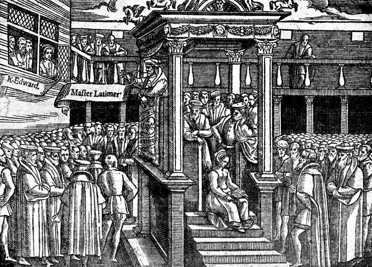 Głoszenie Latimerów przed królem Edwardem VI, ok. 1550 ok. 1920 r. autorstwa Unbekannt