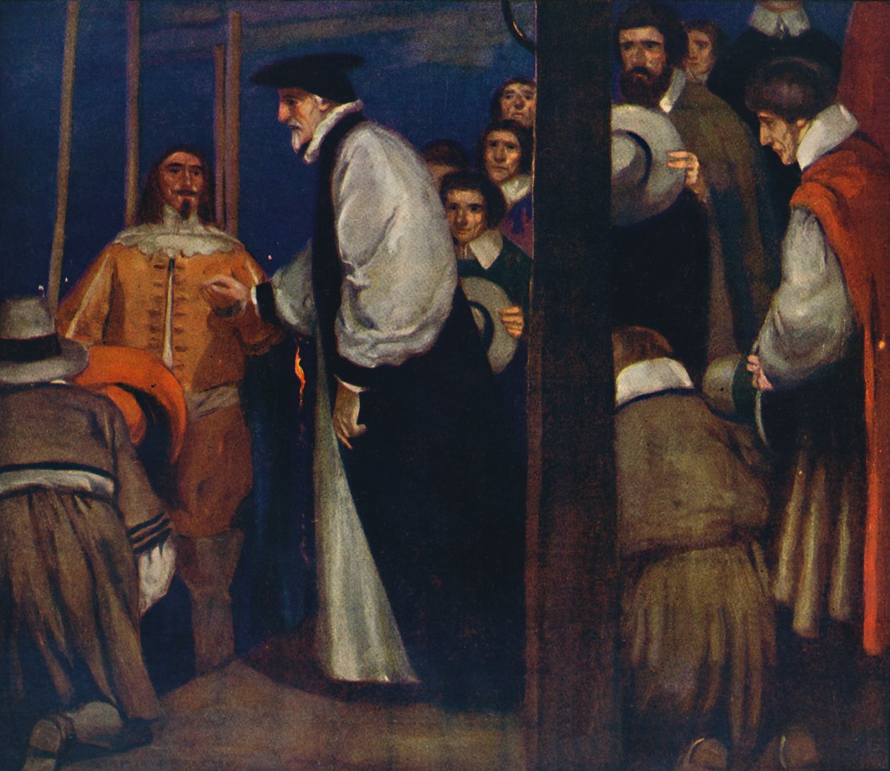 Laud wchodzący na barkę w Lambeth, aby udać się do Wieży, 1912 autorstwa Unbekannt