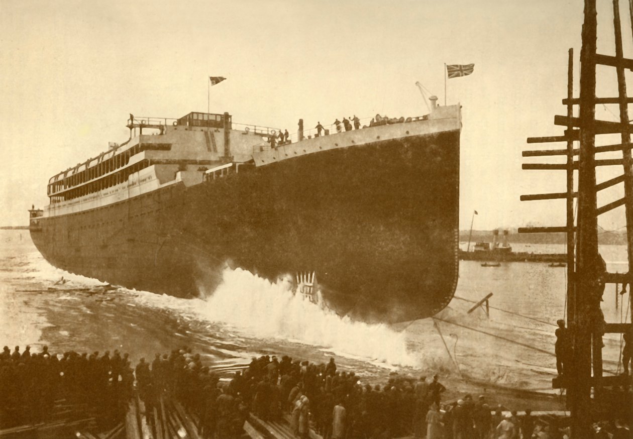Uruchomienie linii Orama Orient, 20 000 ton, ok. 1930. autorstwa Unbekannt