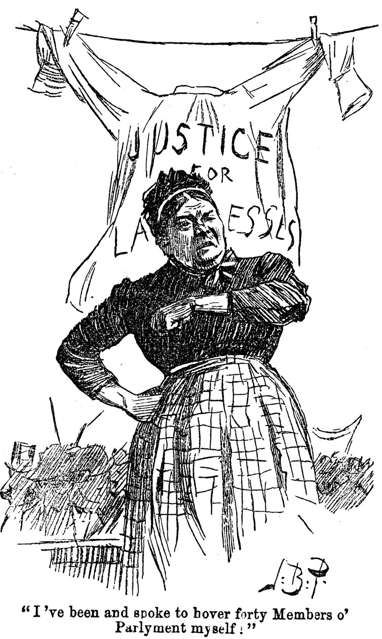 Strajk praczek, 1891 autorstwa Unbekannt