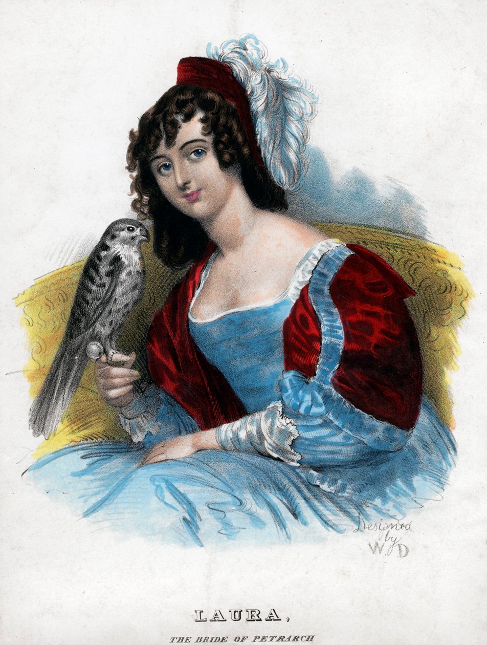 Laura, panna młoda Petrarki, c1770-1840 autorstwa Unbekannt
