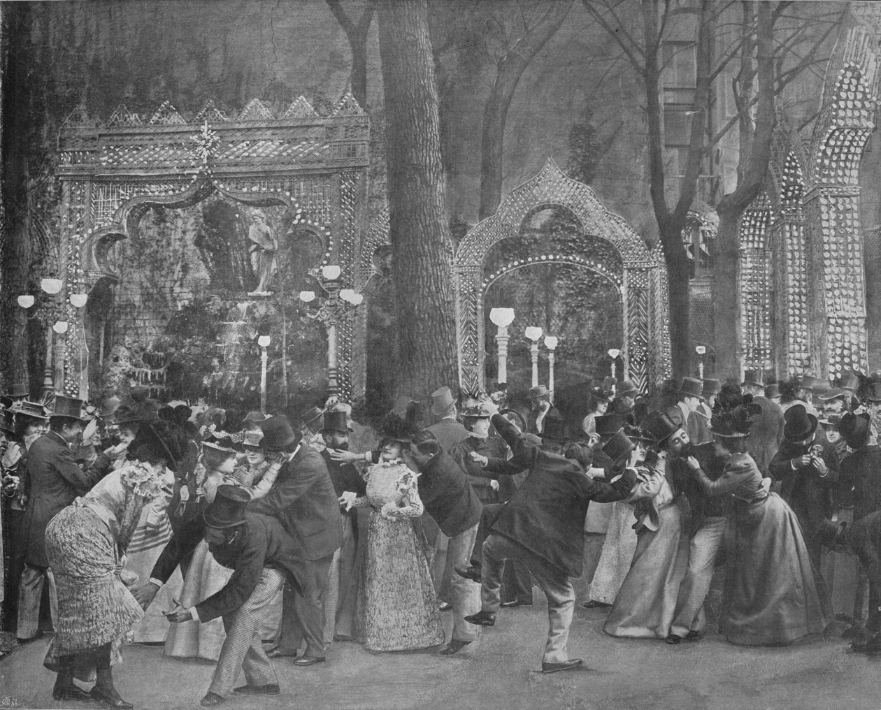 Ogród Bal Bullier, 1900 autorstwa Unbekannt