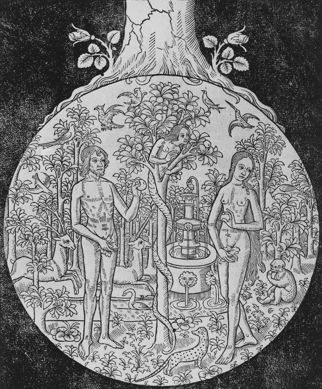 Pierwszy tom historycznej i nowo drukowanej Biblii francuskiej, ca. 1501. autorstwa Unbekannt