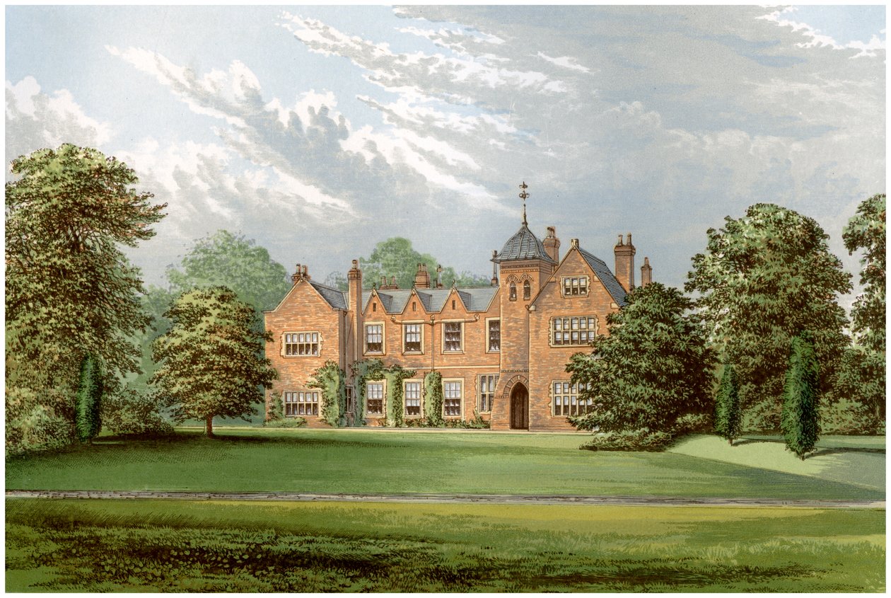 Lea, Lincolnshire, dom Baroneta Andersona, ok. 1880 r. autorstwa Unbekannt
