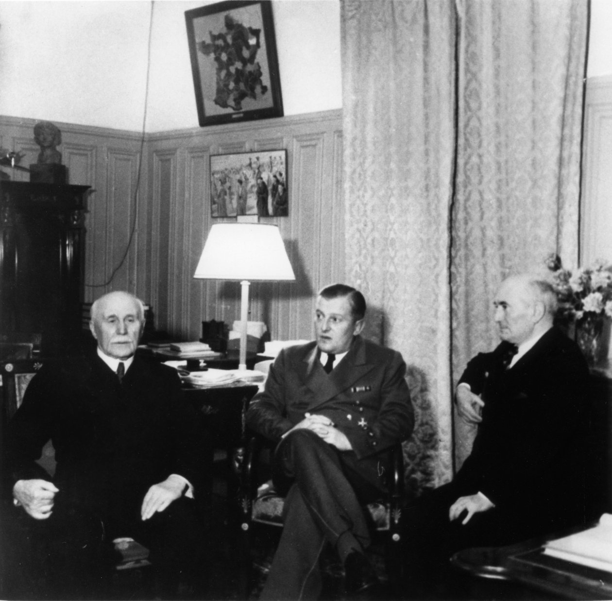 Przywódcy Francji Vichy, ok. 1941-1942 r. autorstwa Unbekannt