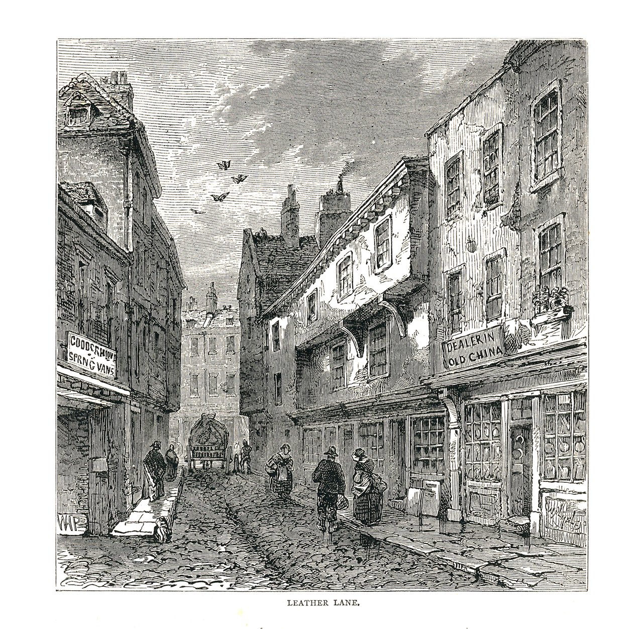 Zaułek Skórzany, 1878 autorstwa Unbekannt
