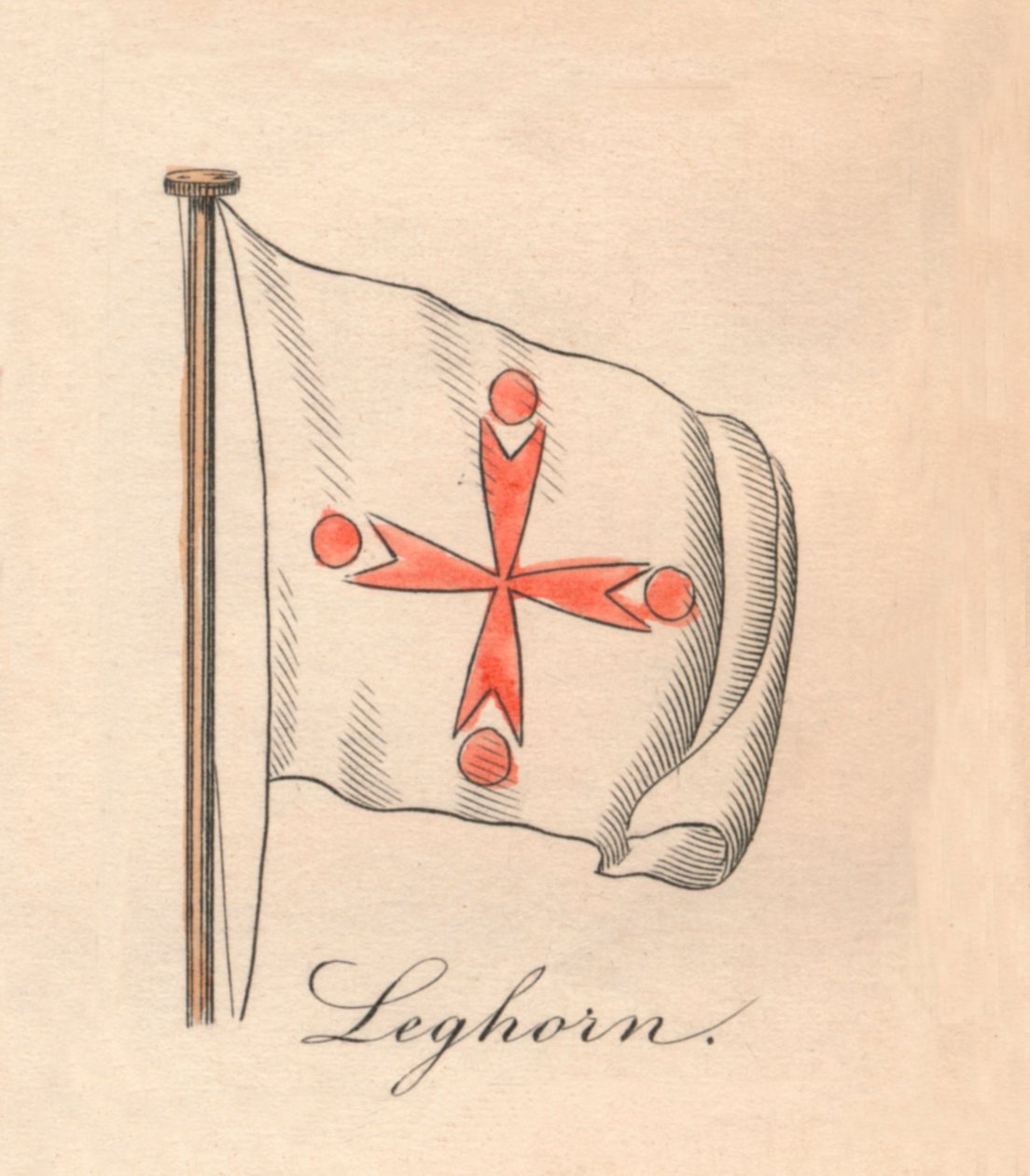 Leghorn, 1838 r autorstwa Unbekannt