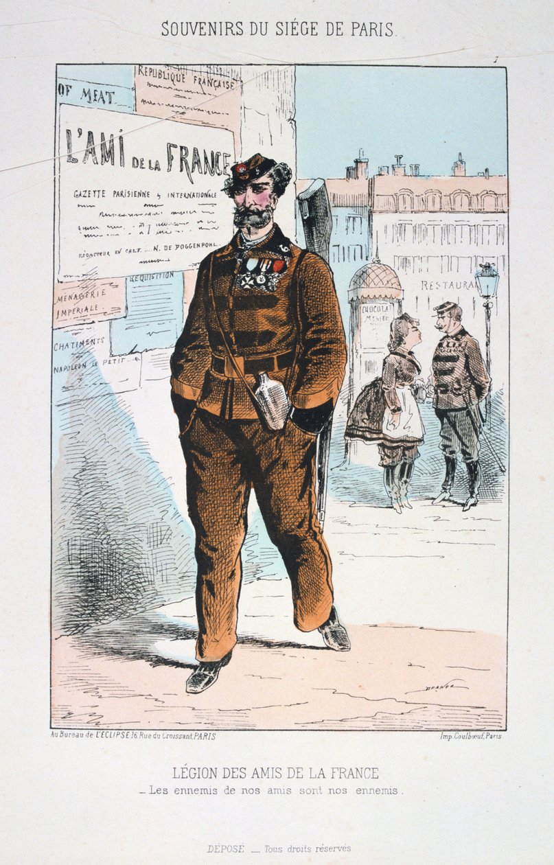 Legion Przyjaciół Francji, Oblężenie Paryża, 1870-1871 autorstwa Unbekannt