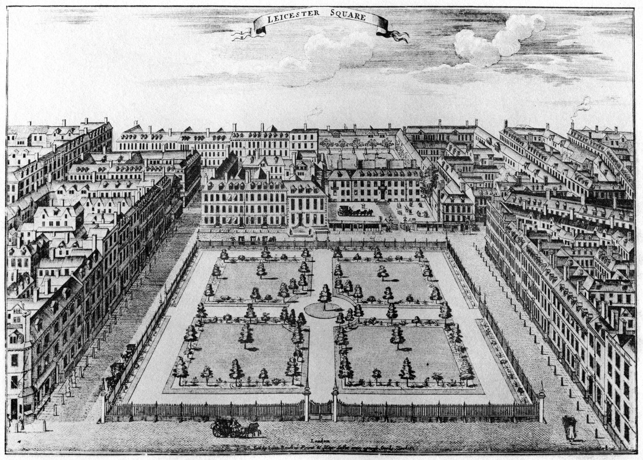 Leicester Square, Londyn, 1750 1907 autorstwa Unbekannt