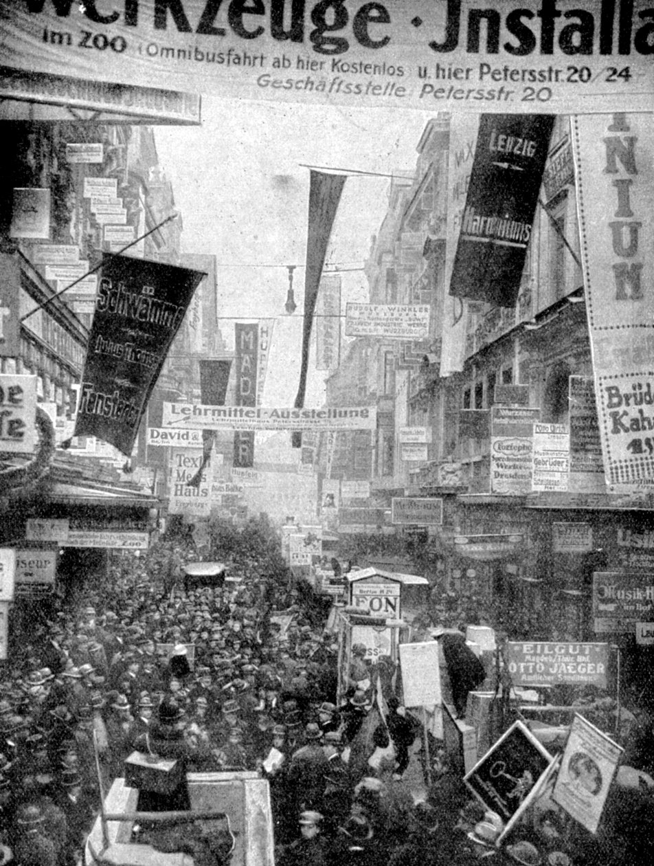 Wielka parada reklam w Lipsku, Lipsk, Niemcy, 1922 autorstwa Unbekannt