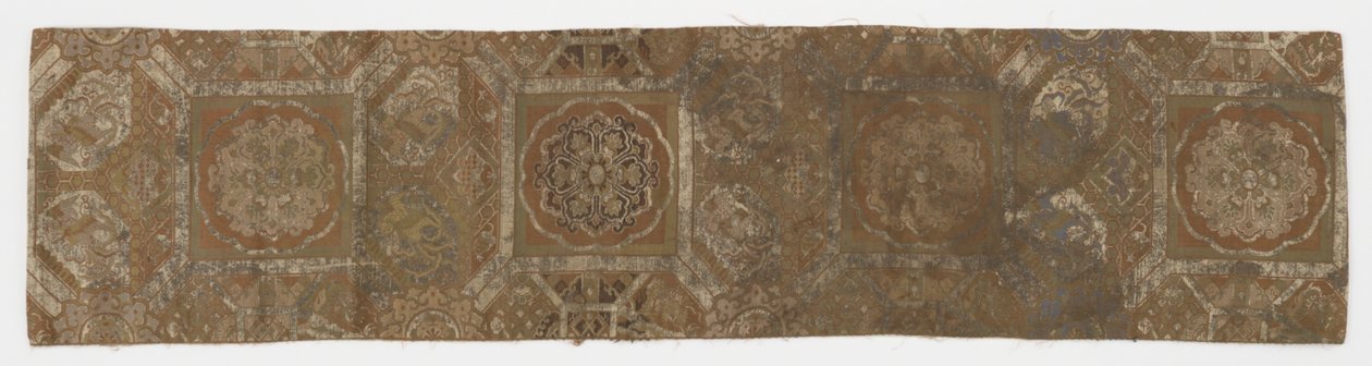 Długość tkaniny podszewkowej, fragment z obi, okres Edo, XVIII wiek. autorstwa Unbekannt