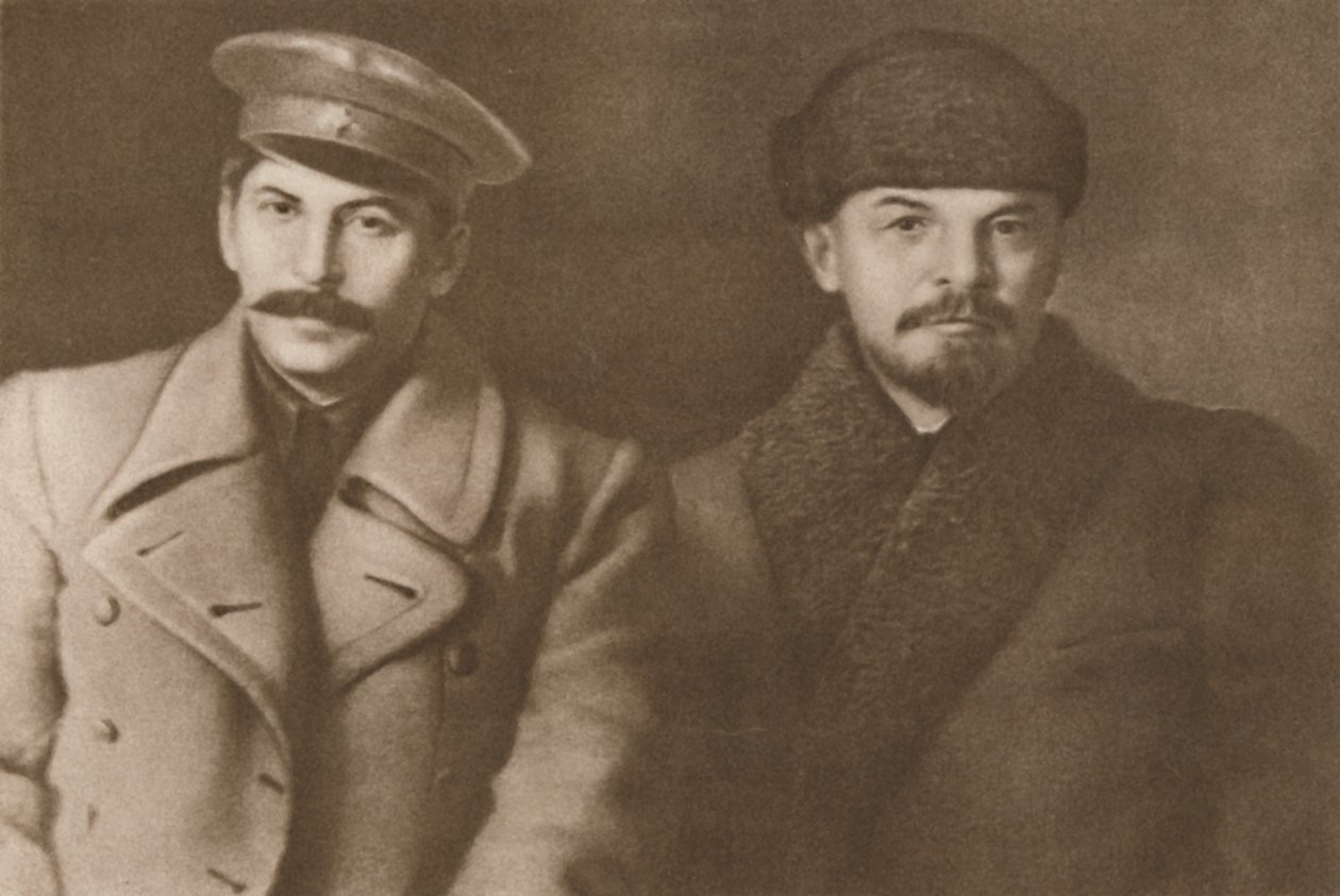 Lenin i Stalin, marzec 1919, 1939. autorstwa Unbekannt