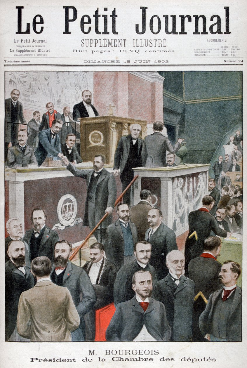 Leon Bourgeois, przewodniczący Izby Deputowanych, 1902 autorstwa Unbekannt
