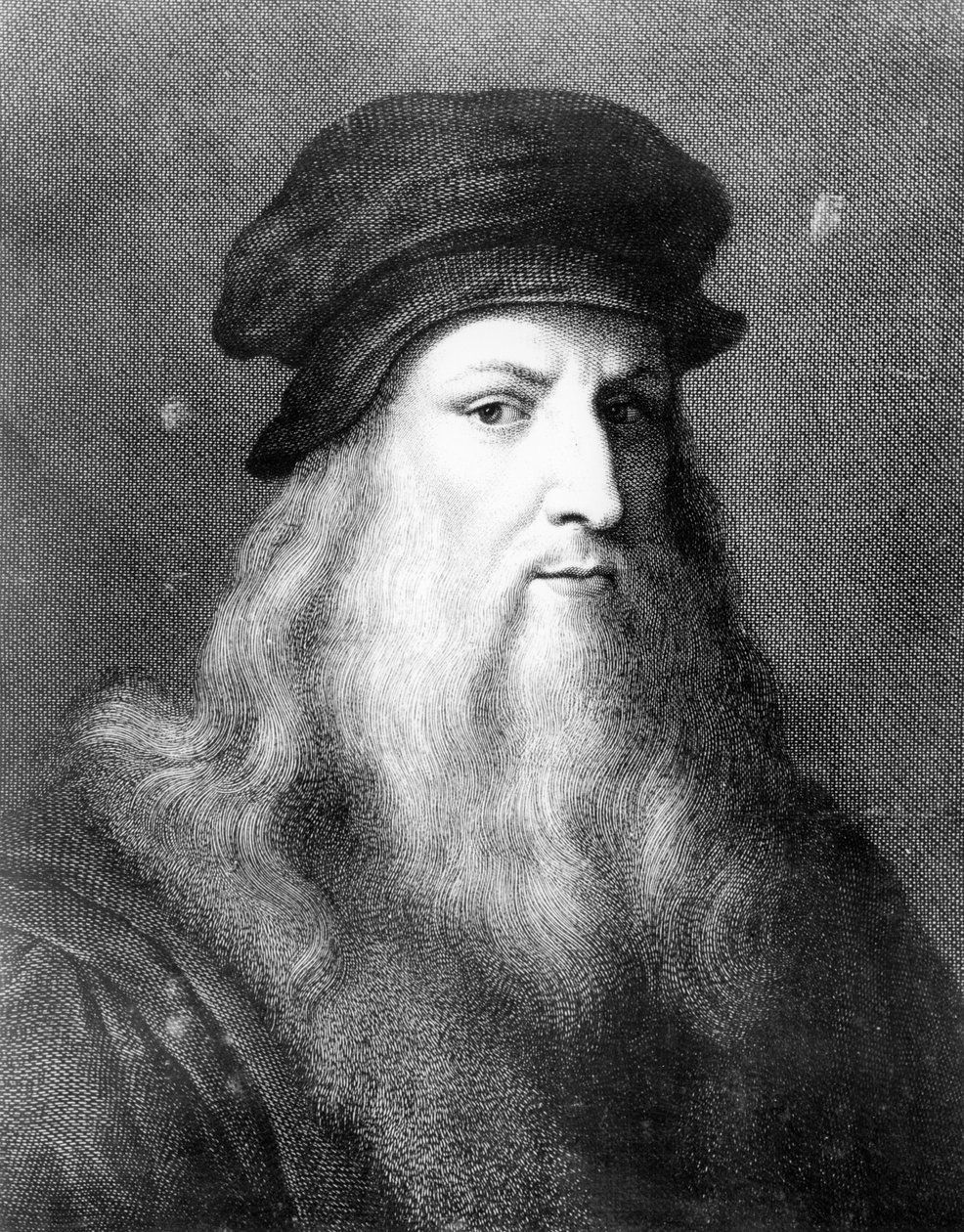 Leonardo da Vinci, włoski artysta, inżynier, naukowiec i wynalazca, 1864 autorstwa Unbekannt