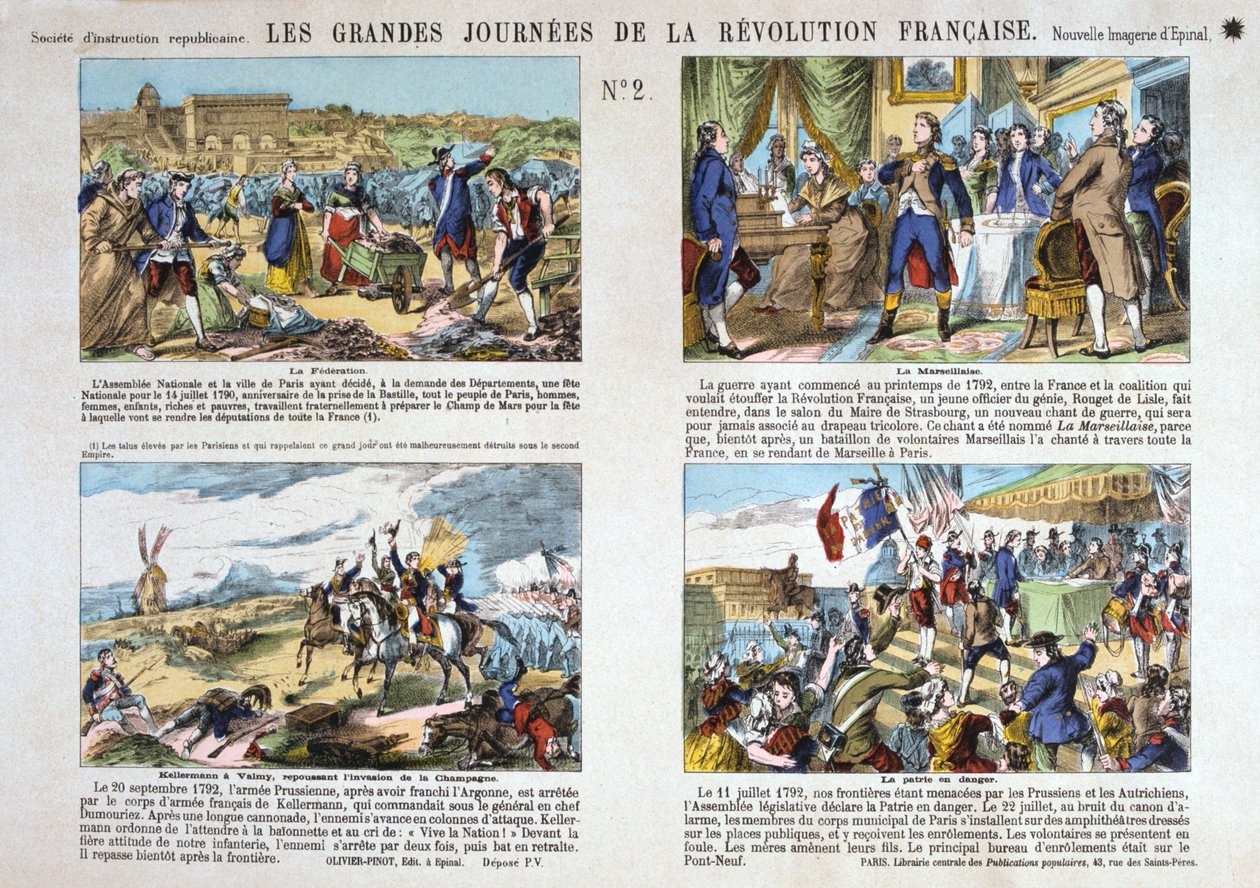 Wielkie Dni Rewolucji Francuskiej, Rewolucja 1789, Francja autorstwa Unbekannt