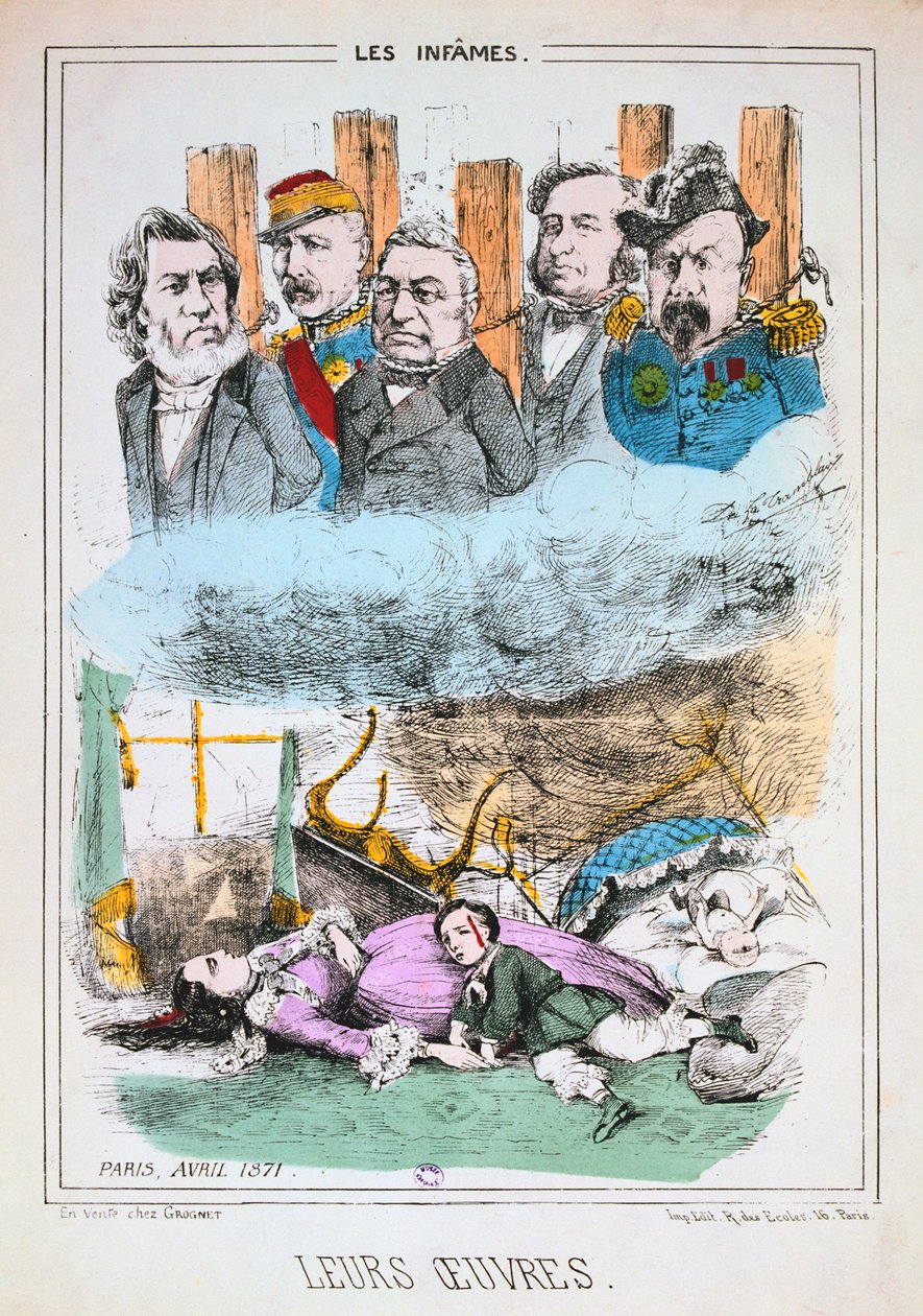 The Infames, Komuna Paryska, kwiecień 1871 autorstwa Unbekannt