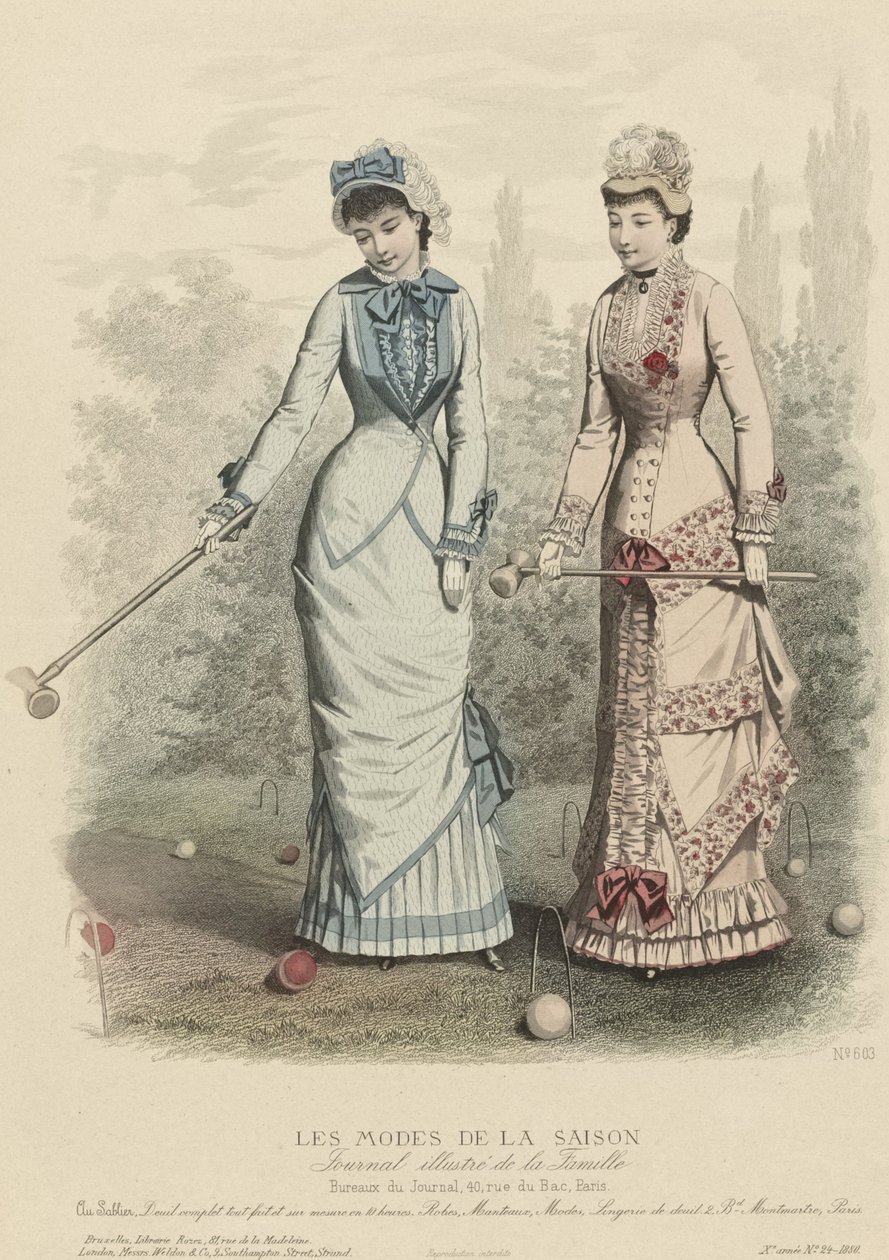 Moda sezonu, Illustrated Journal of the Family, 1880. autorstwa Unbekannt