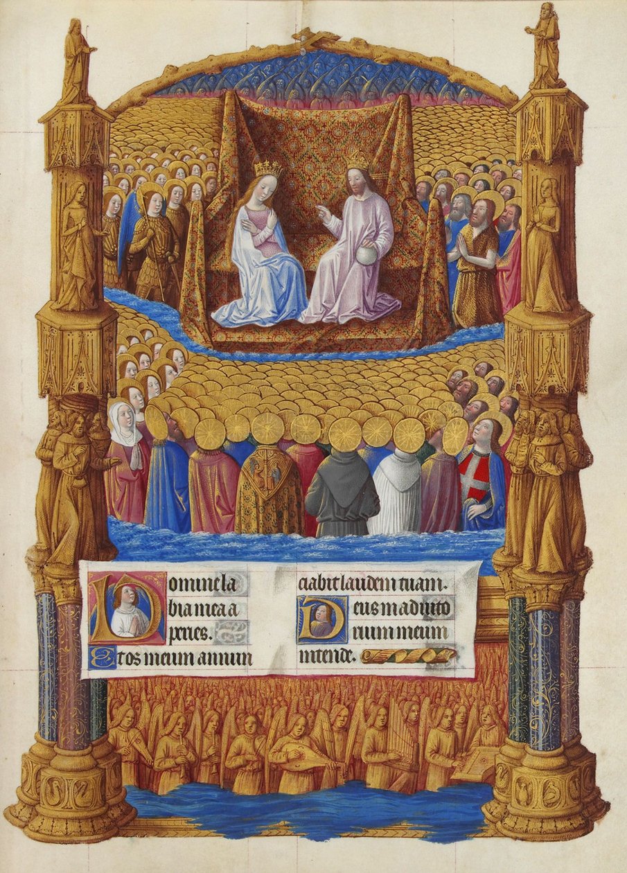 Les Très Riches Heures du Duc de Berry, Folio 126r - Paradise autorstwa Unbekannt