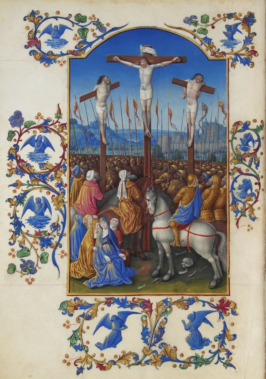 Les Très Riches Heures du Duc de Berry, Folio 152v - Ukrzyżowanie autorstwa Unbekannt