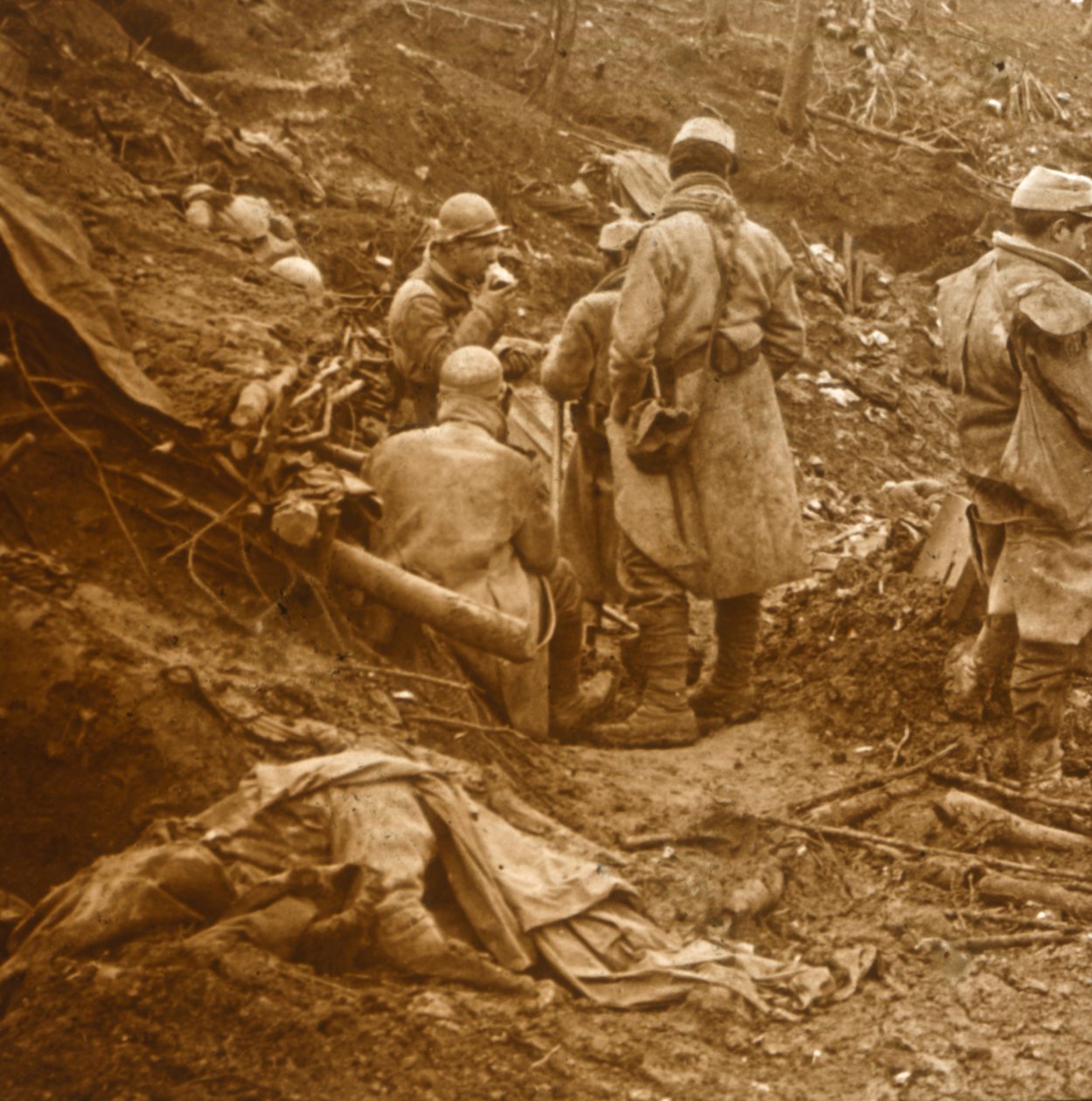 Les Eparges, północna Francja, 1915 autorstwa Unbekannt