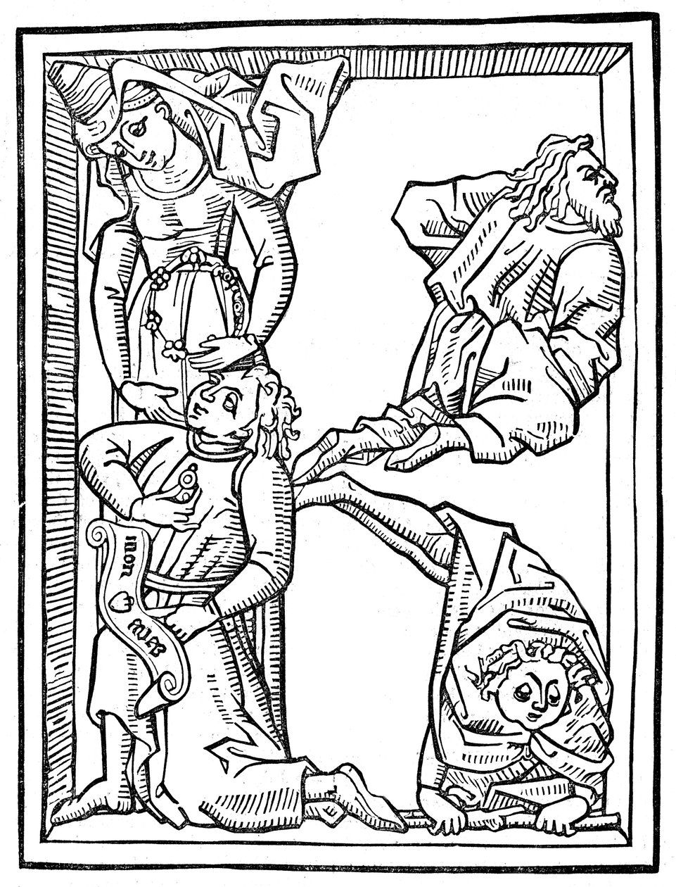 Litera K, alfabet początkowych liter, 1462 1844 autorstwa Unbekannt