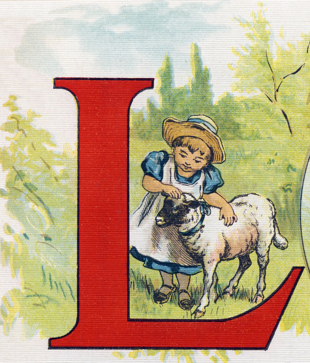 Litera L: jagnięcina. Grawerowanie w "ABC L