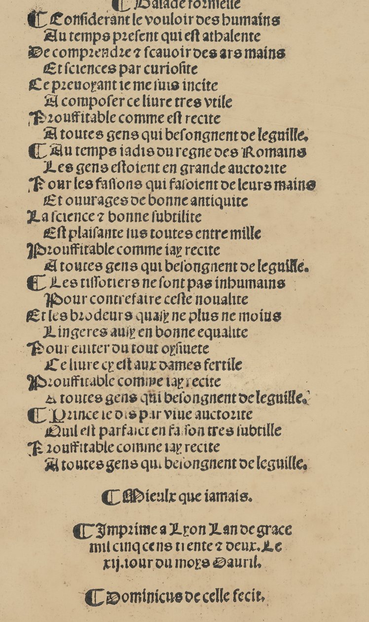 Libretto nouellamete skomponowane dla mistrza Domenico da Sera ... dzieło wszystkich s ..., 12 kwietnia 1532. autorstwa Unbekannt