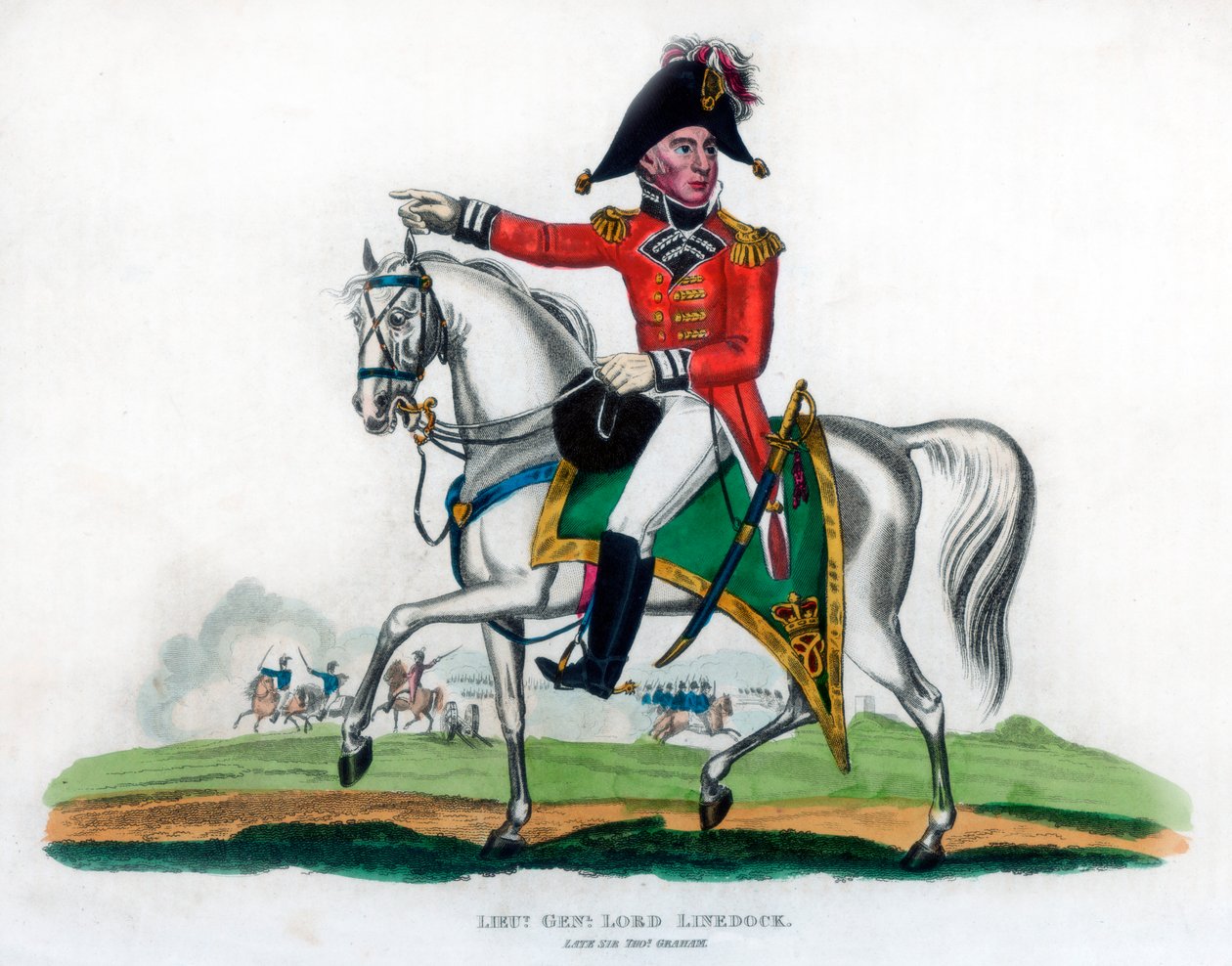 Generał porucznik Lord Linedock, 1816 autorstwa Unbekannt
