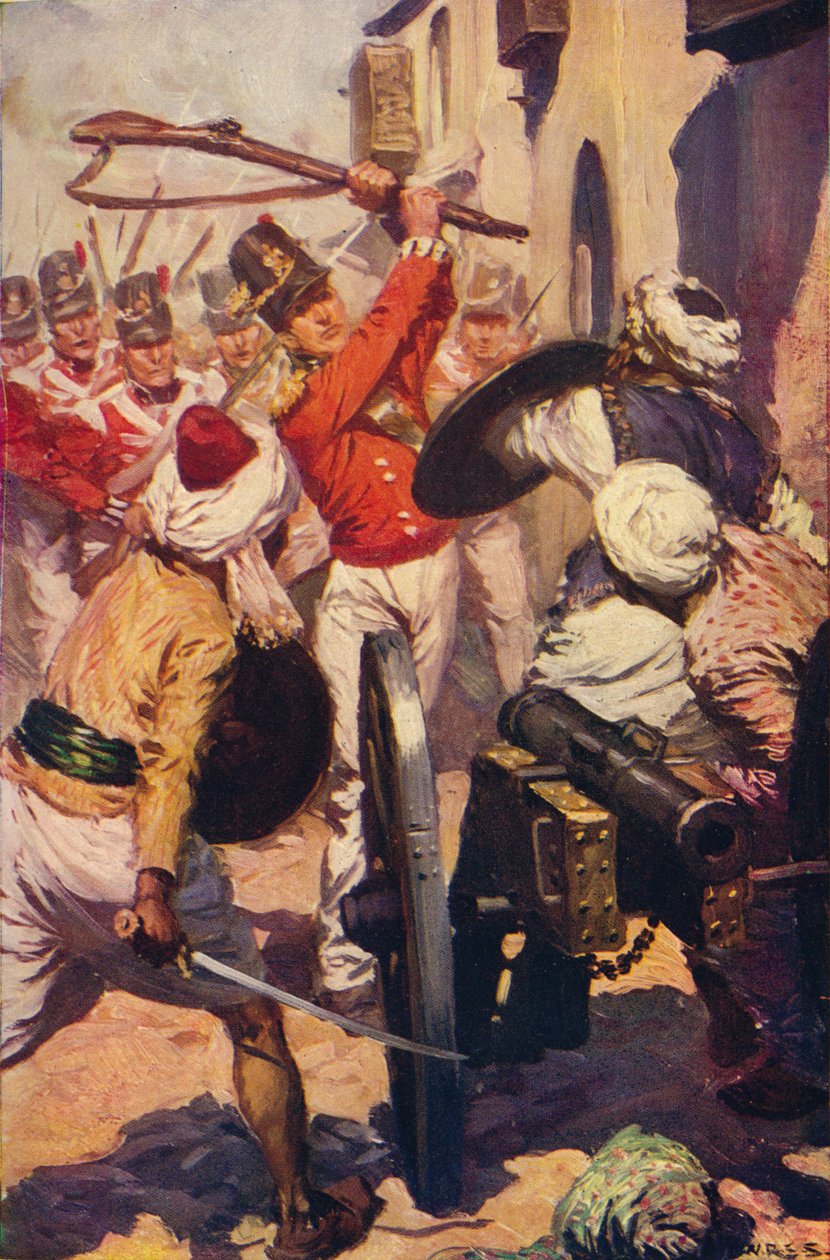 Porucznik Pattinson w obecności Karyguam, 1818 c1912 autorstwa Unbekannt