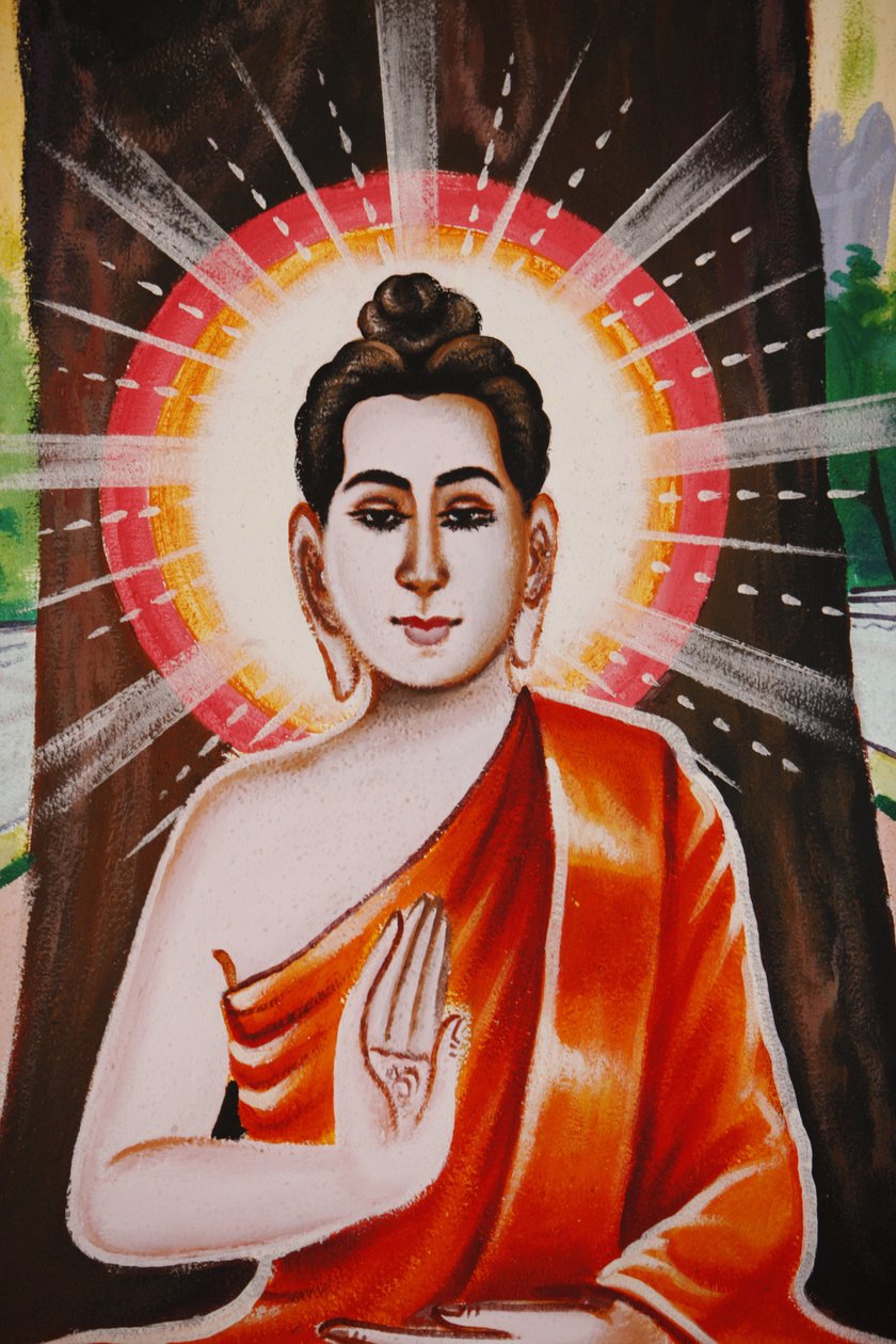 Życie BuddyNauczanie czterech szlachetnych prawd, Siem Reap, Kambodża autorstwa Unbekannt
