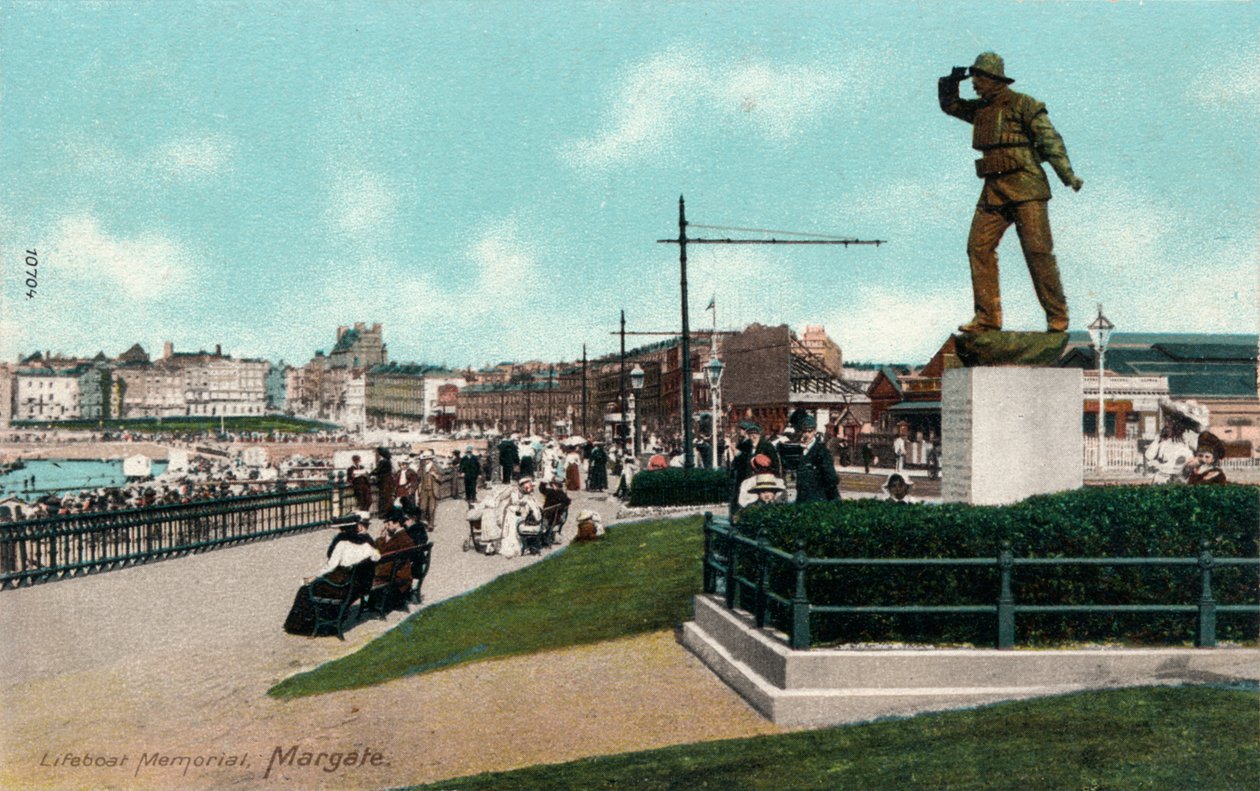 Pomnik łodzi ratunkowej, Margate, Kent c1905 autorstwa Unbekannt