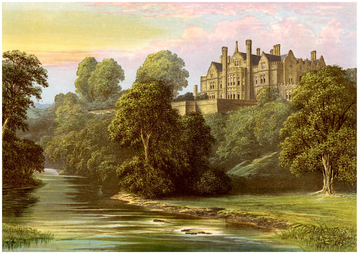 Lilburn Tower, Northumberland, dom rodziny Collingwoodów, ok. 1880 r. autorstwa Unbekannt
