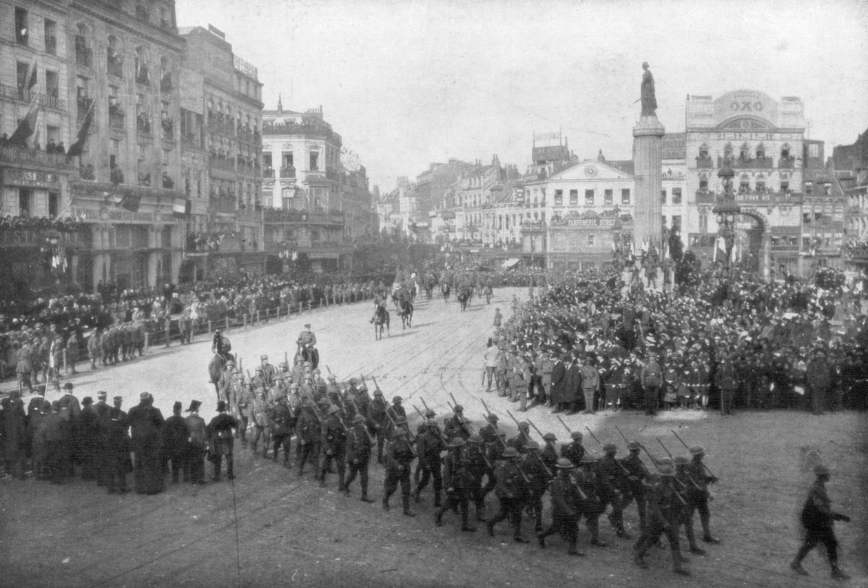 Wyzwolenie Lille przez brytyjską 5. Armię, Francja, 17 października 1918 r. autorstwa Unbekannt