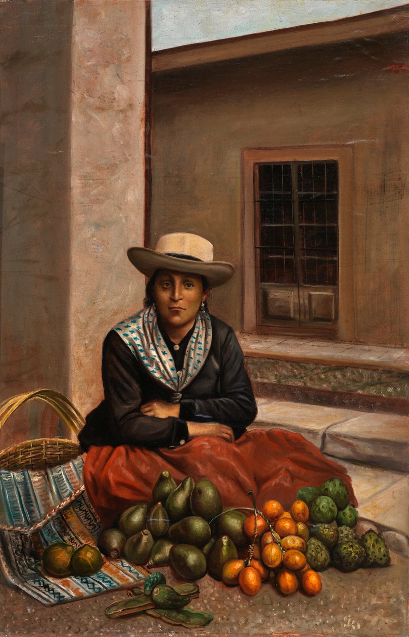 Kobieta z Limy, ca. 1890-1892. autorstwa Unbekannt