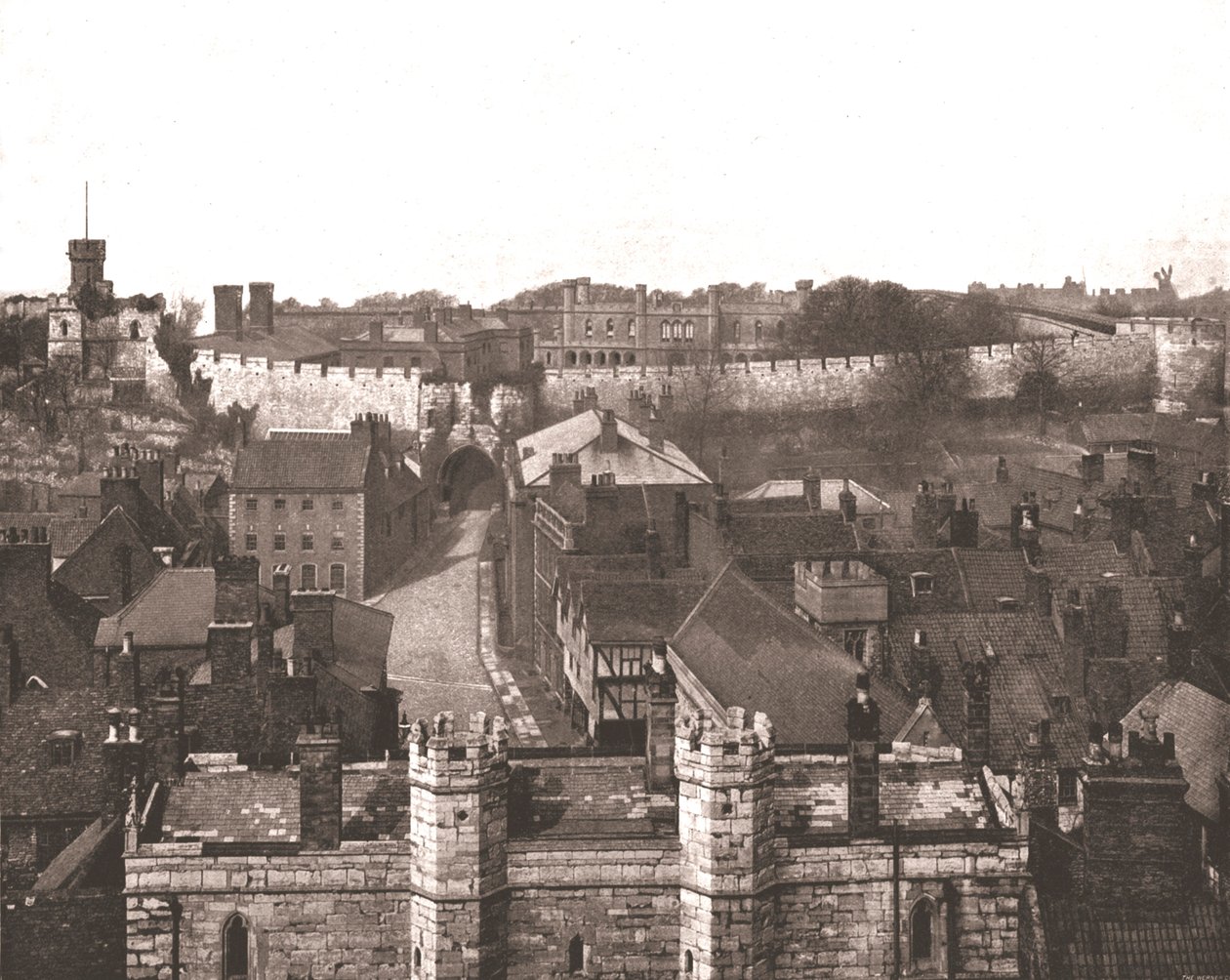 Zamek Lincoln, Lincolnshire, 1894. autorstwa Unbekannt