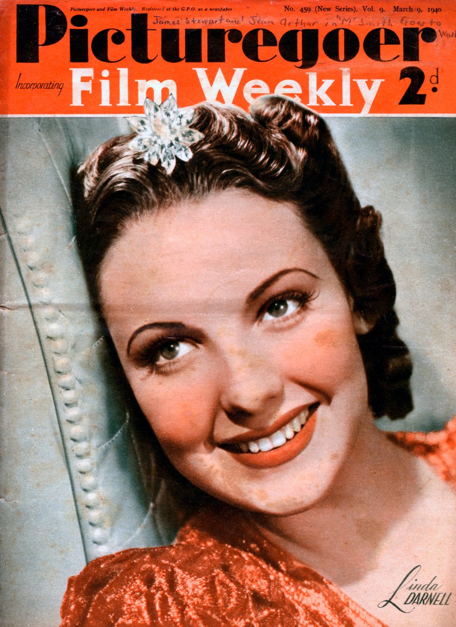 Linda Darnell 1923-1965, amerykańska aktorka, 1940 autorstwa Unbekannt
