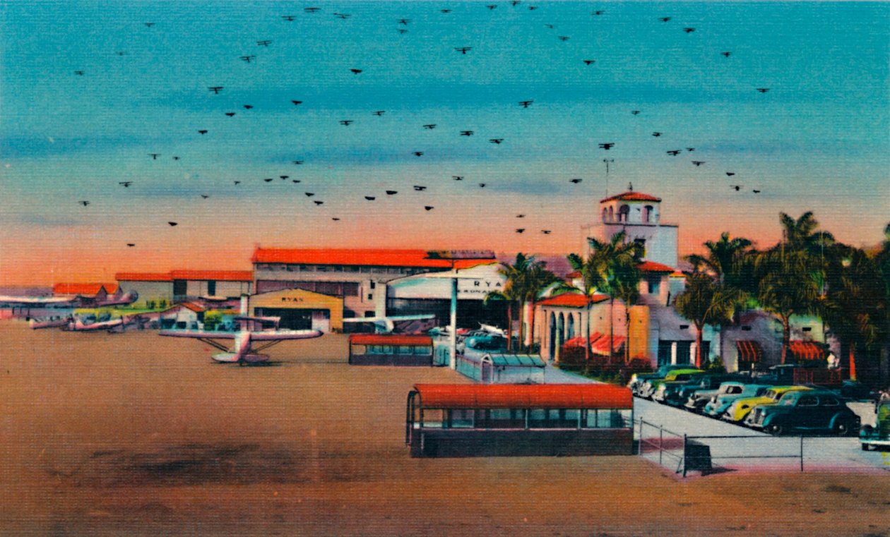 Lindbergh Field and Administration Building. San Diego, Kalifornia, ok. 1941 r. autorstwa Unbekannt