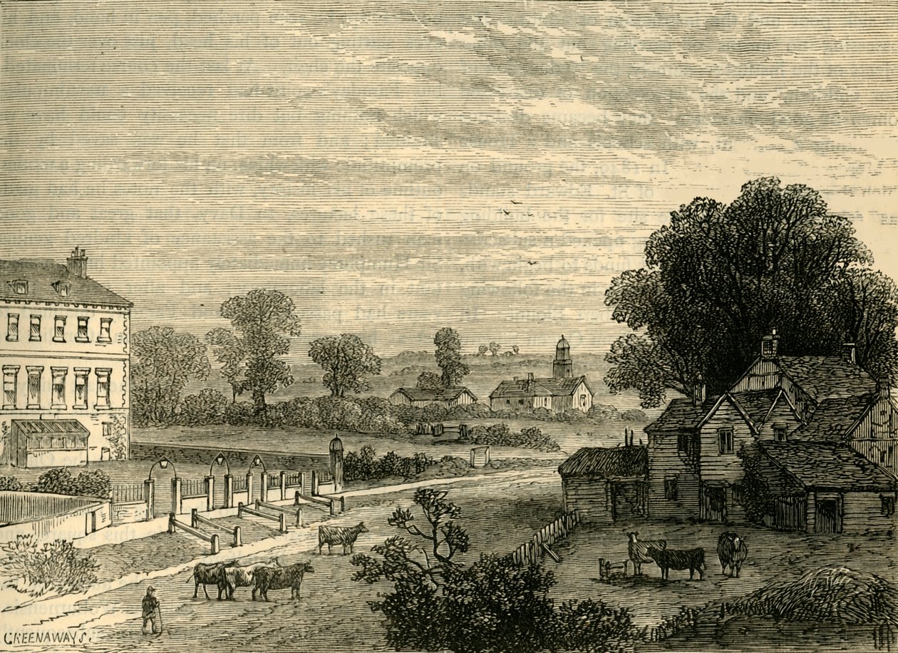 Lisson Green w XVIII wieku, c1876. autorstwa Unbekannt