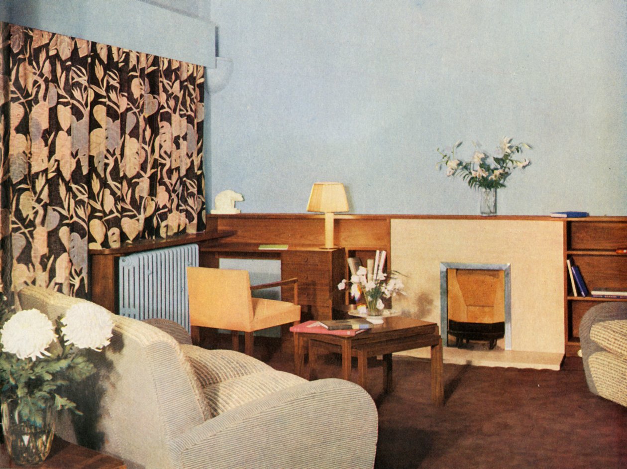 Salon w mieszkaniu panny Dinshaws, Stockleigh Hall, Regents Park, Gordon Russell Ltd., 1937 autorstwa Unbekannt